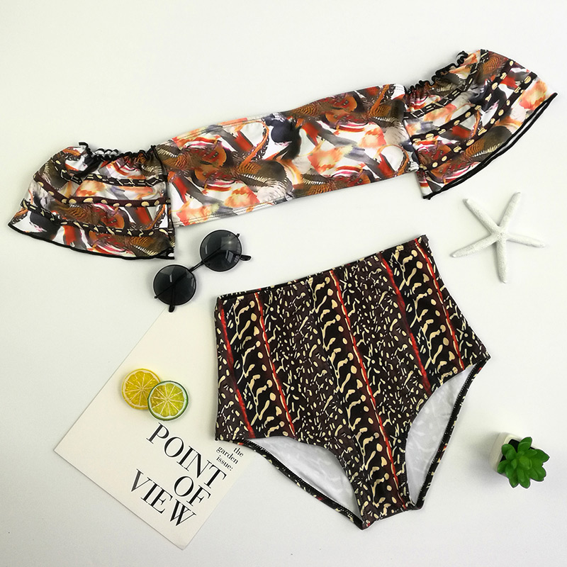 Sexy Multi-color Off Shoulder Design Simple Swimwear,Bikini Sets
