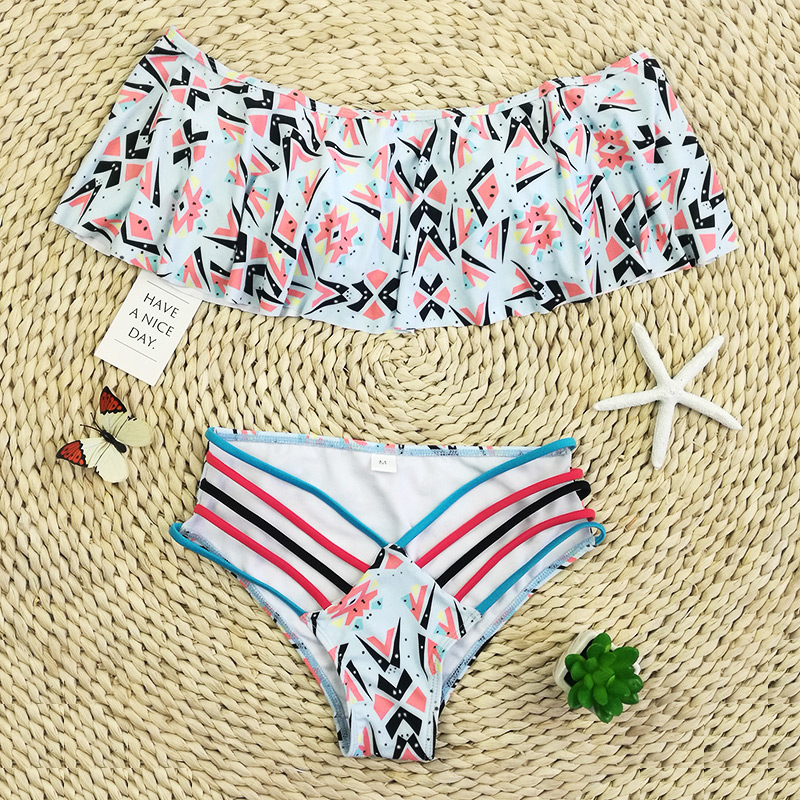 Sexy Multi-color Color Matching Design Split Bikini,Bikini Sets