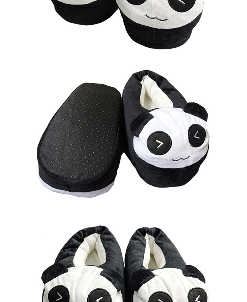 Lovely Black+white Panda Shape Design Thickened Shoes(for Child ),Cartoon Pajama