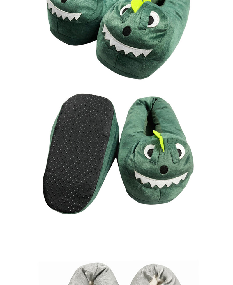 Lovely Green Dinosaur Shape Design Thickened Shoes(for Child ),Cartoon Pajama
