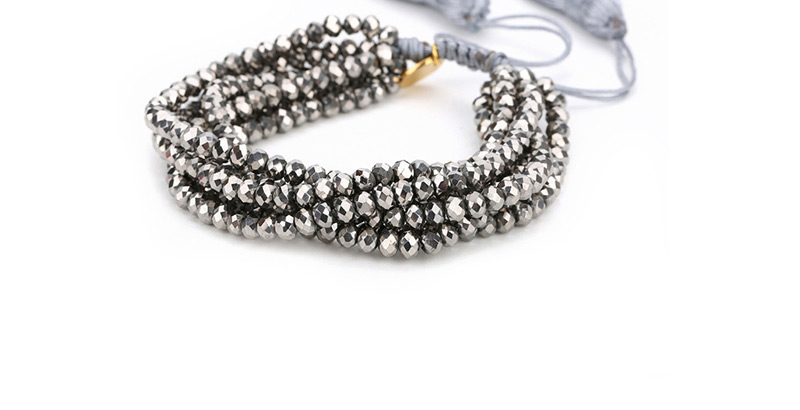 Fashion Silver Color+gray Tassel&beads Decorated Simple Bracelet,Fashion Bracelets