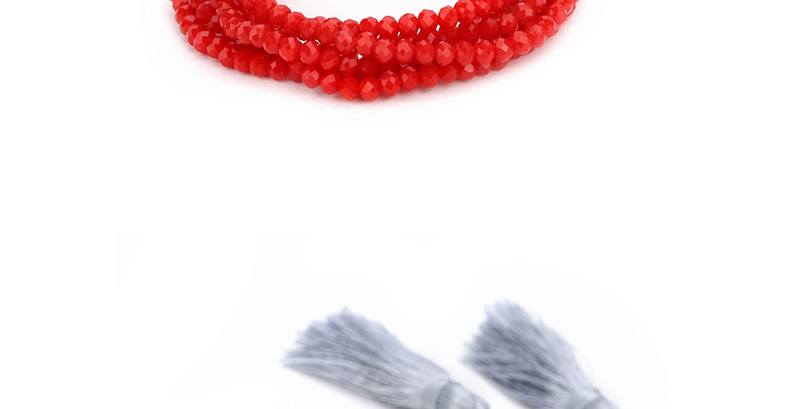Fashion Silver Color+gray Tassel&beads Decorated Simple Bracelet,Fashion Bracelets