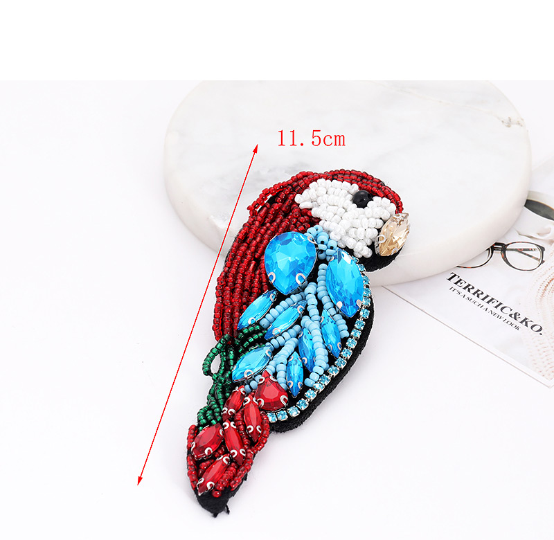 Fashion Red Beads&diamond Decorated Bird Shape Brooch,Korean Brooches