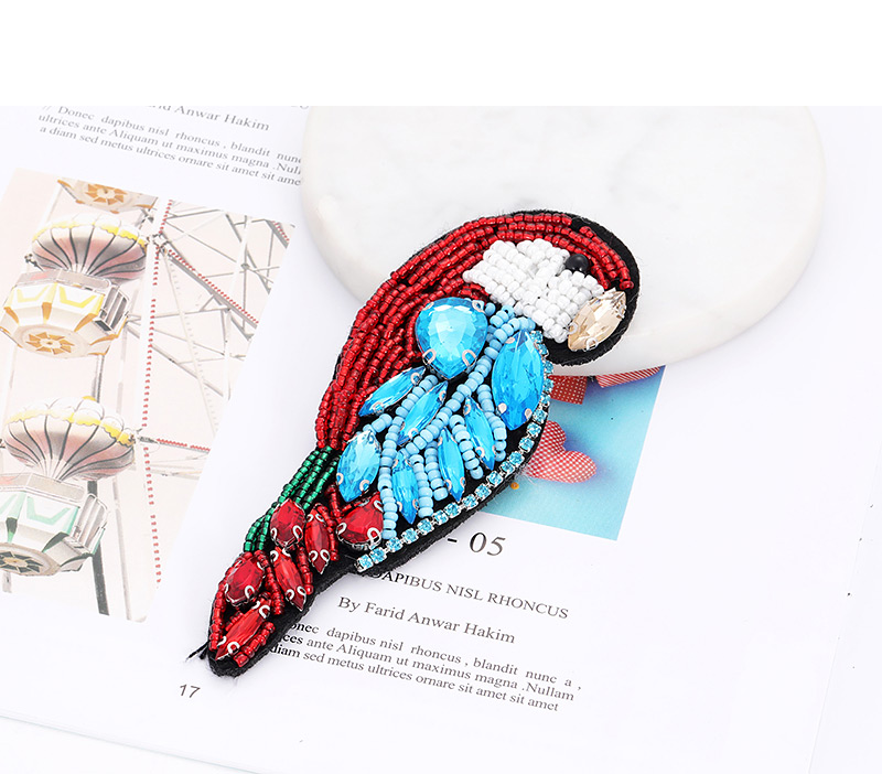 Fashion Red+blue Bird Shape Design Color Matching Patch,Household goods