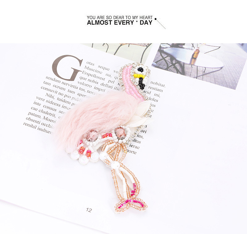 Fashion Pink Flamingo Shape Design Simple Patch,Household goods