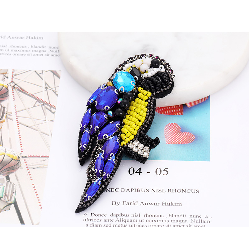 Fashion Blue Beads&diamond Decorated Bird Shape Patch,Household goods
