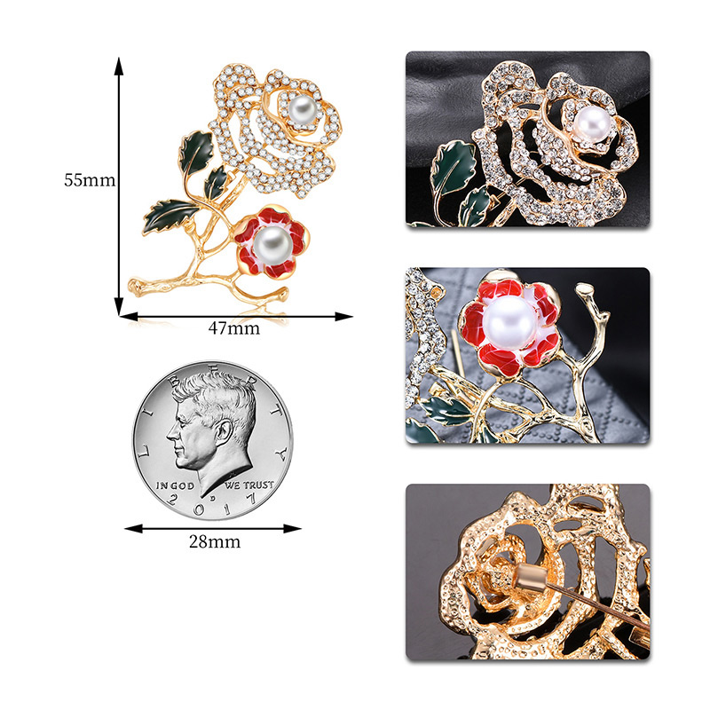 Fashion Multi-color Hollow Out Rose Decorated Brooch,Korean Brooches