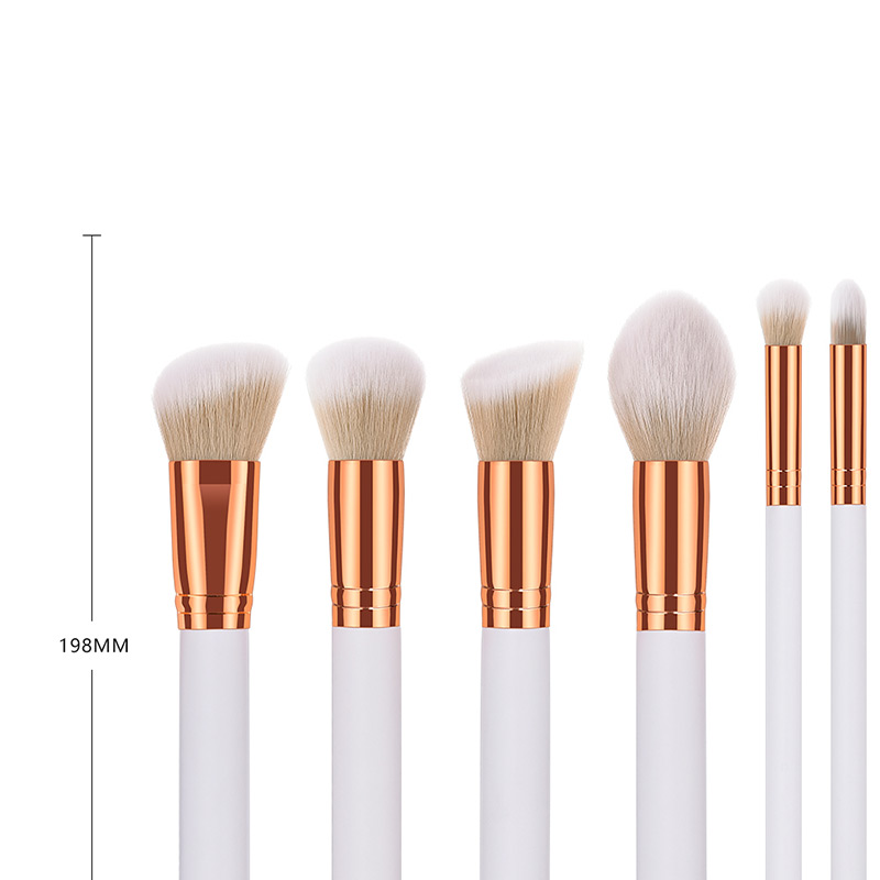 Trendy Gray+white Flame Shape Design Cosmetic Brush(10pcs),Beauty tools