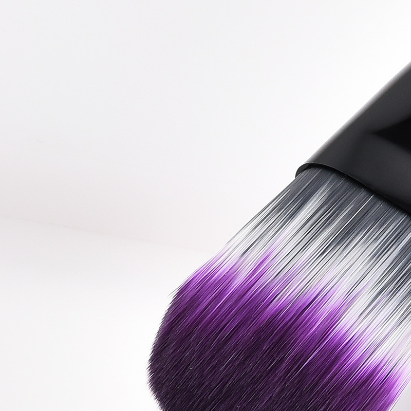 Trendy Purple+yellow Bird Tail Shape Design Cosmetic Brush(1pc),Beauty tools