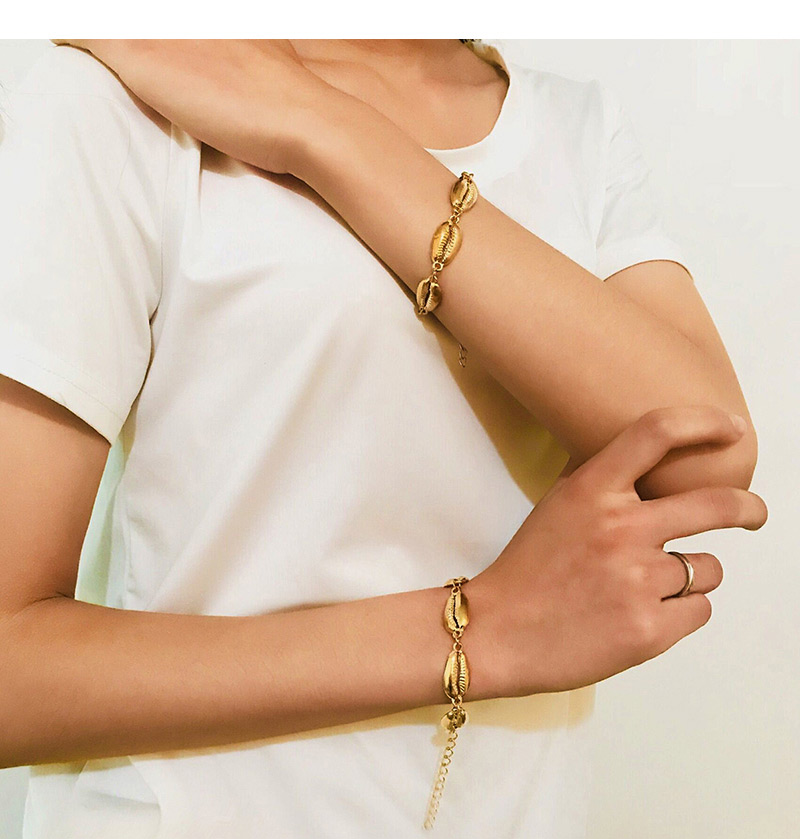 Fashion Gold Color Shell Shape Decorated Bracelet,Fashion Bracelets