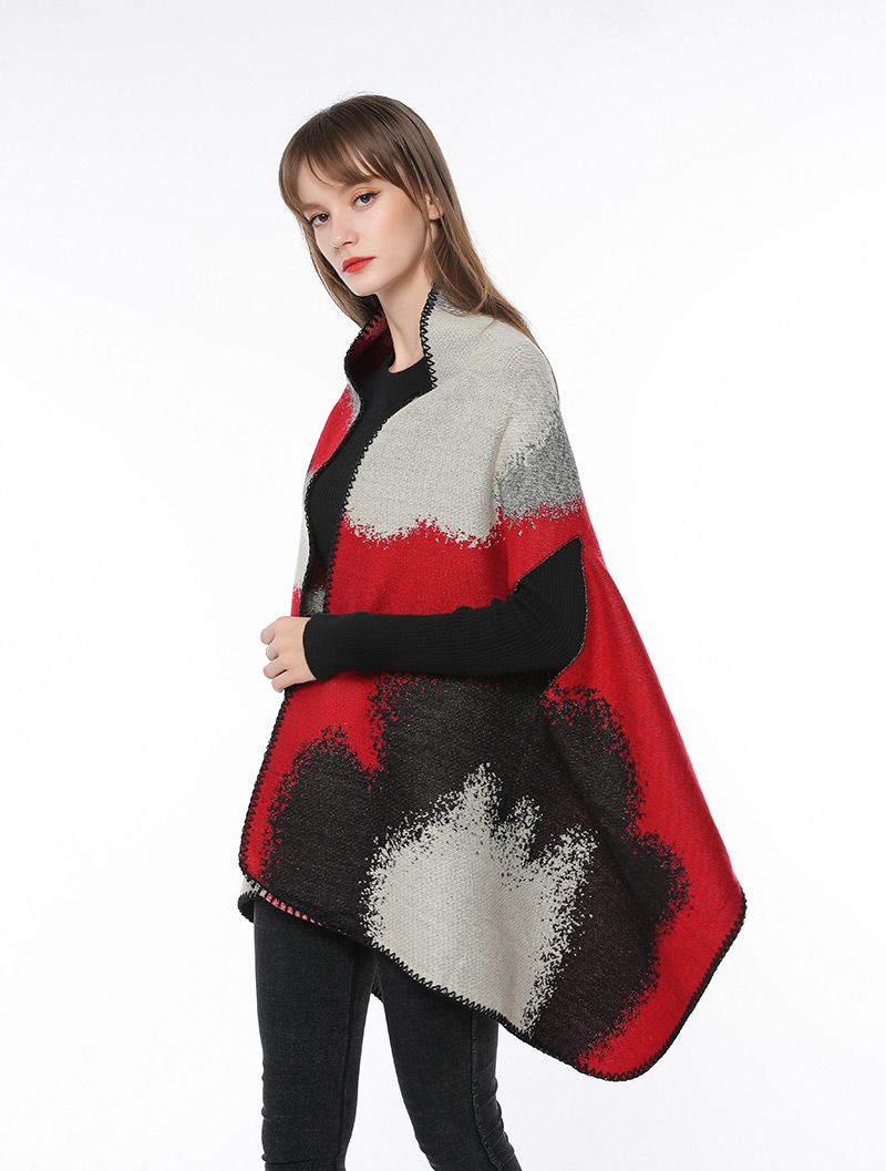 Fashion Khaki Grid Pattern Decorated Scarf,knitting Wool Scaves