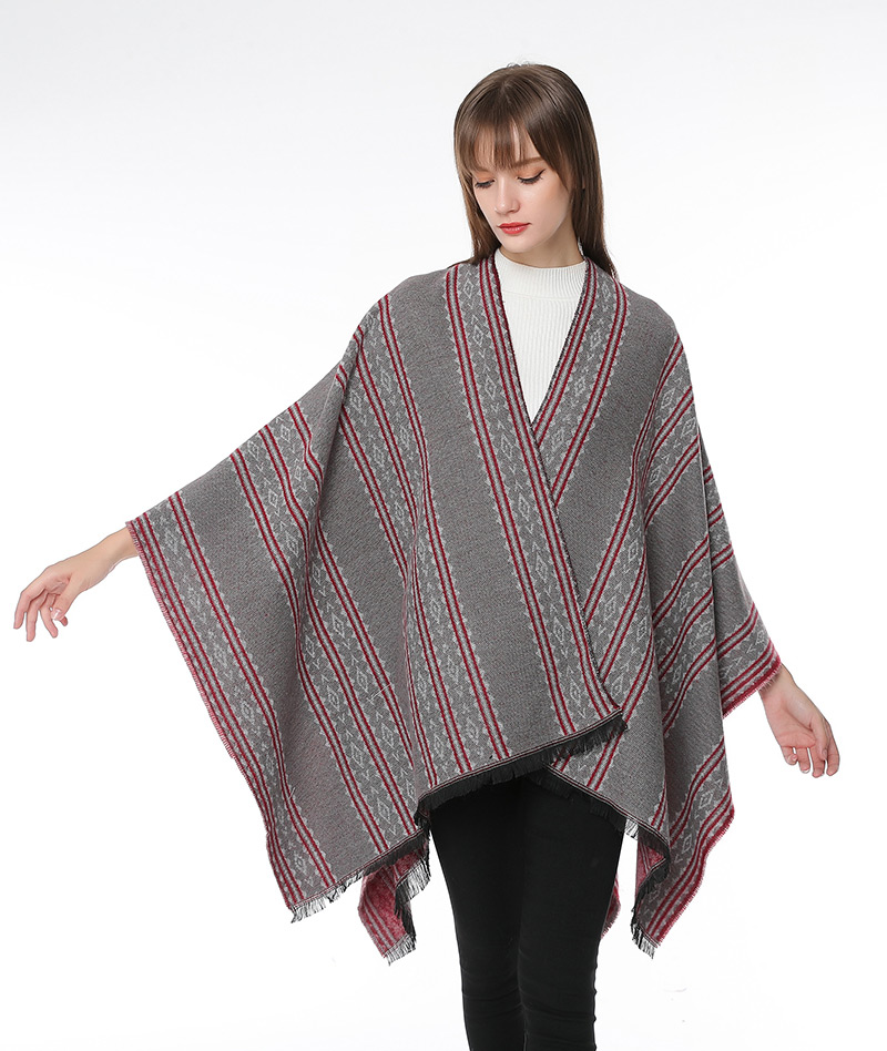 Fashion Black Stripe Pattern Decorated Scarf,knitting Wool Scaves
