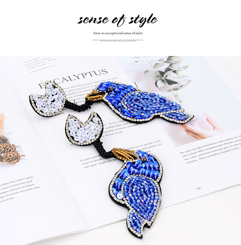 Fashion Blue Bird Shape Design Earrings,Stud Earrings
