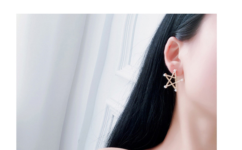 Fashion Gold Color Star Shape Deisgn Earrings,Stud Earrings