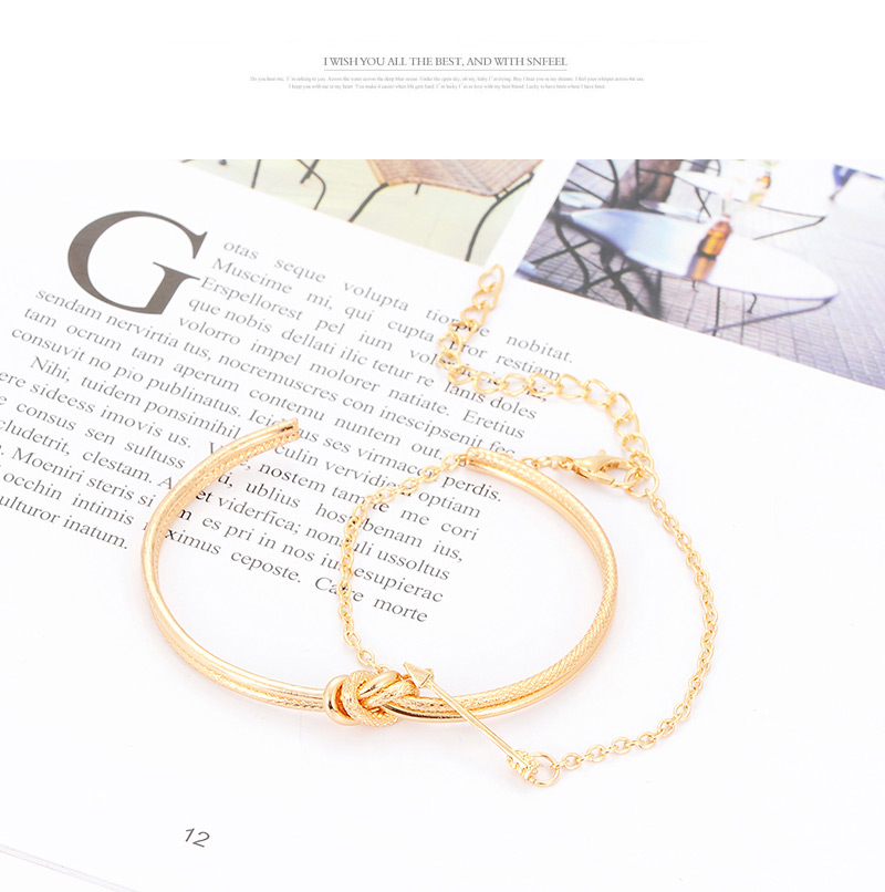 Fashion Gold Color Diamond Decorated Bracelet(4 Pcs),Fashion Bangles