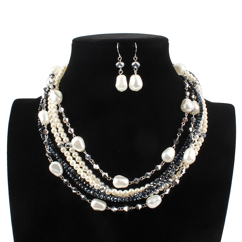 Fashion White Multi-layer Deisgn Jewelry Sets,Jewelry Sets