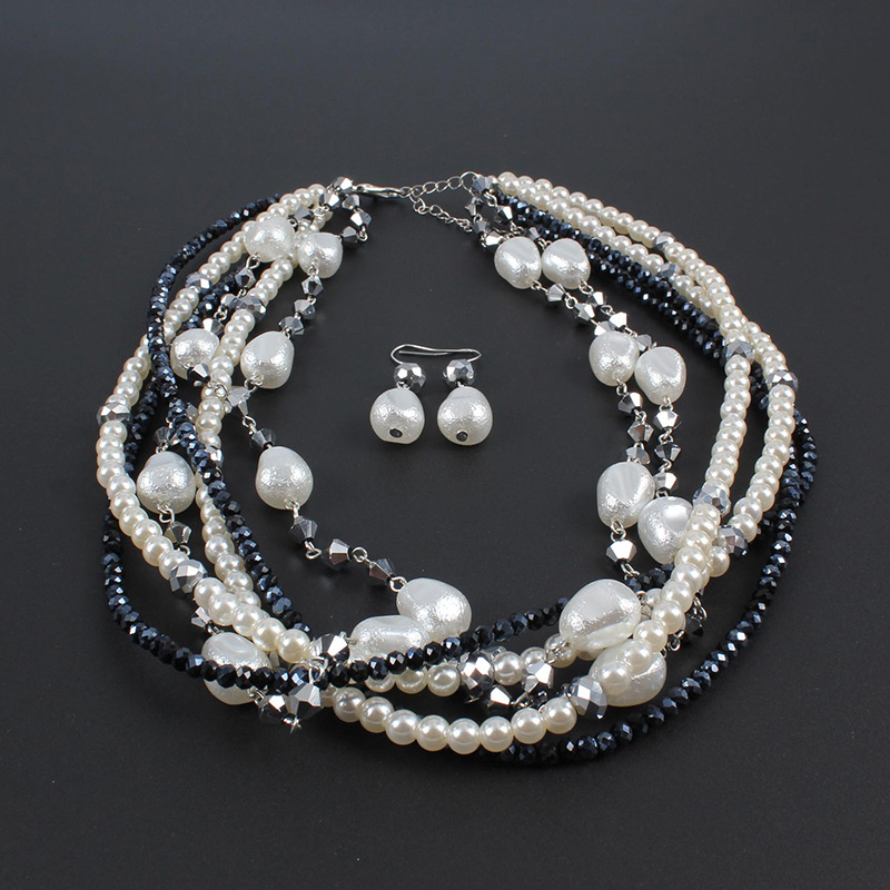 Fashion White Multi-layer Deisgn Jewelry Sets,Jewelry Sets
