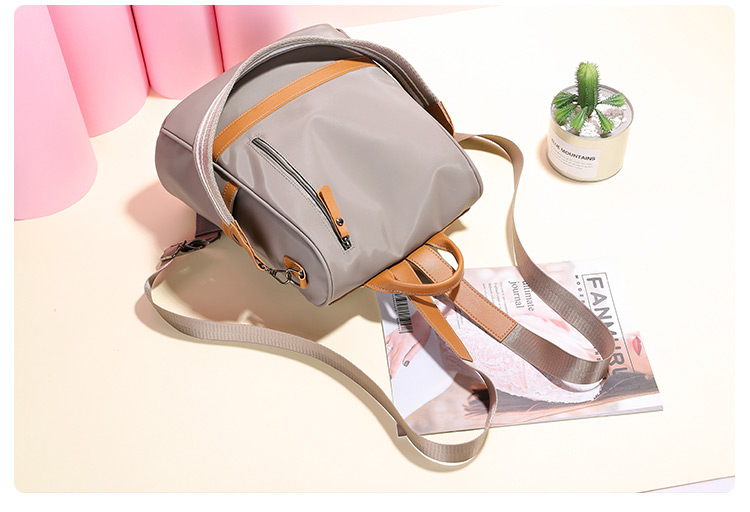 Fashion Black Pure Color Decorated Square Backpack,Backpack
