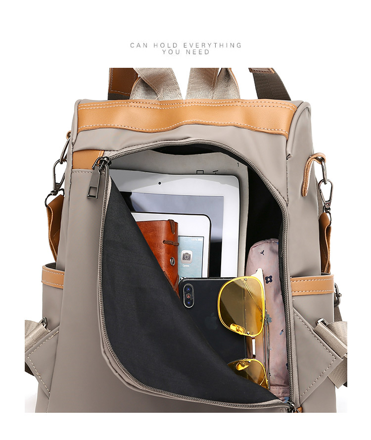 Fashion Khaki Square Shape Design Backpack,Backpack