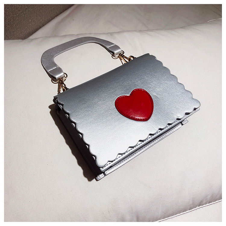 Fashion Khaki Heart Pattern Decorated Bag,Handbags