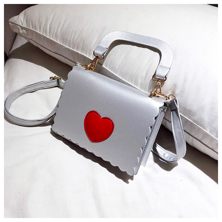 Fashion Black Heart Pattern Decorated Bag,Handbags