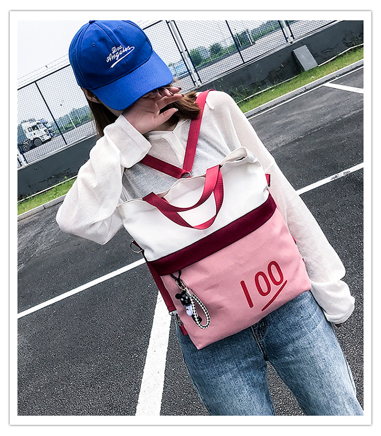 Fashion Sapphire Blue Color-matching Decorated Bag,Backpack