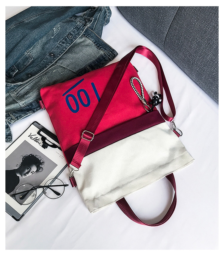 Fashion Red Color-matching Decorated Bag,Backpack