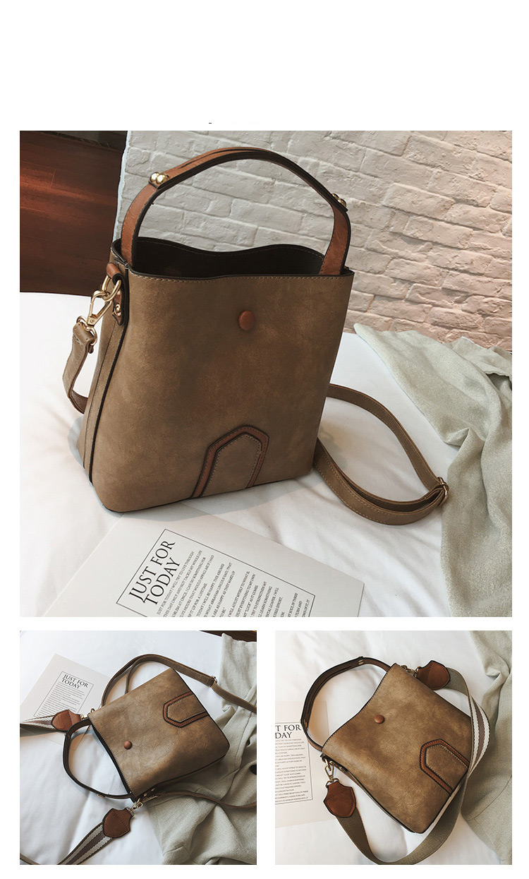 Fashion Brown Square Shape Design Simple Bag,Handbags