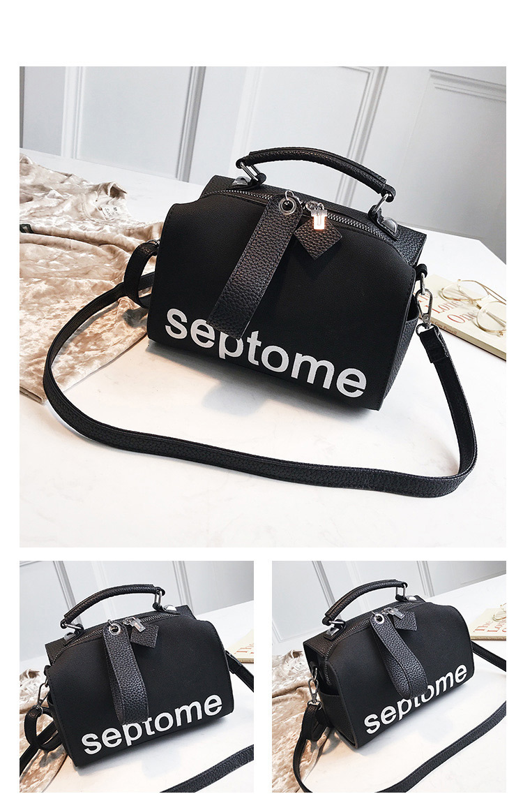 Fashion Brown Letter Pattern Decorated Bag,Handbags