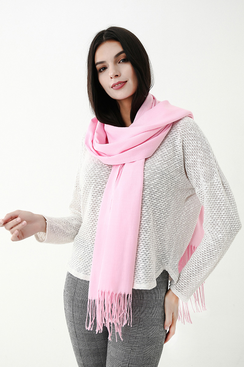 Fashion Beige Pure Color Decorated Scarf,Thin Scaves