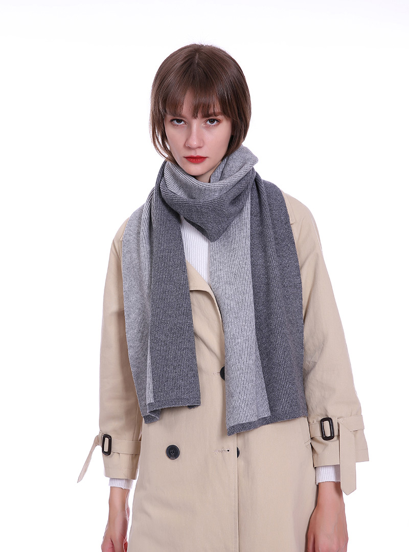 Fashion Gray Color-matching Decorated Scarf,Thin Scaves