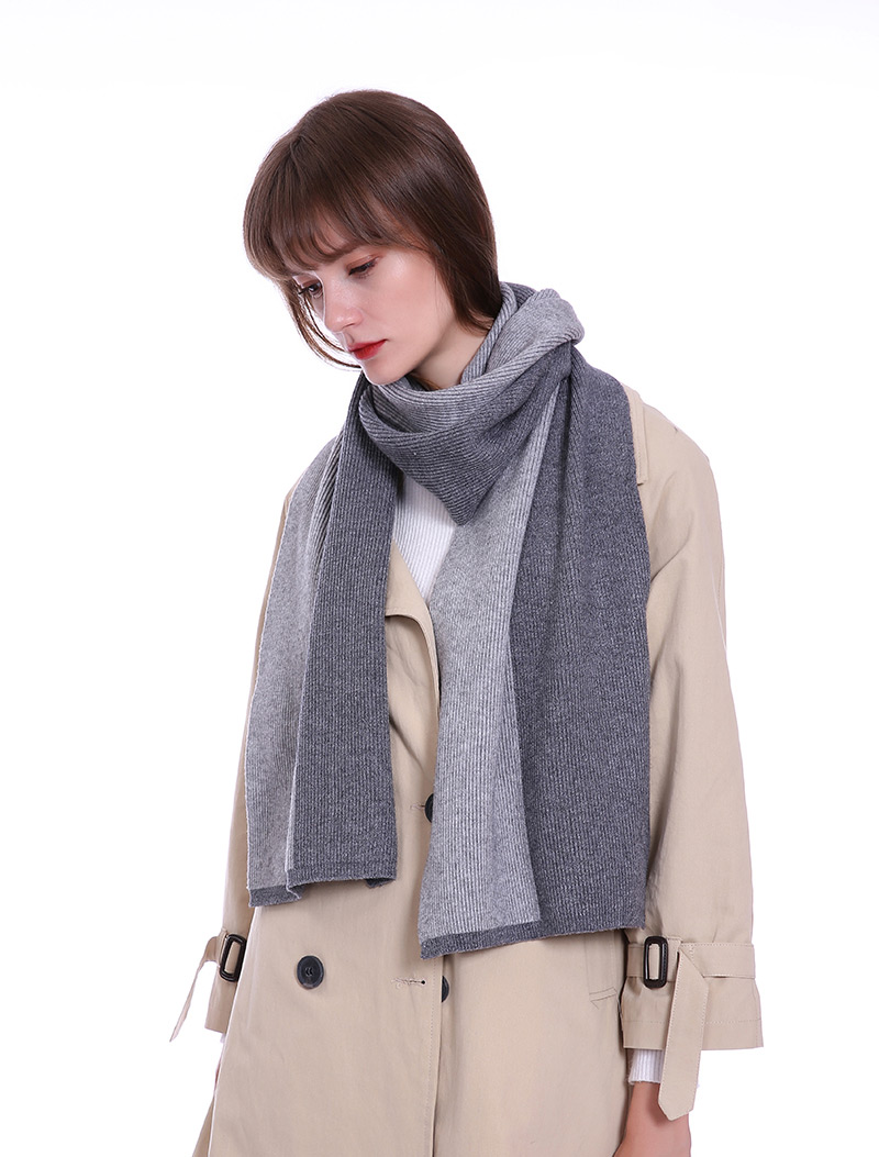 Fashion Gray Color-matching Decorated Scarf,Thin Scaves