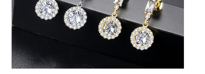 Fashion Gold Color Geometric Shape Decorated Earrings,Earrings