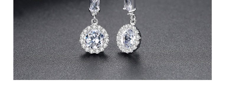 Fashion Silver Color Geometric Shape Decorated Earrings,Earrings