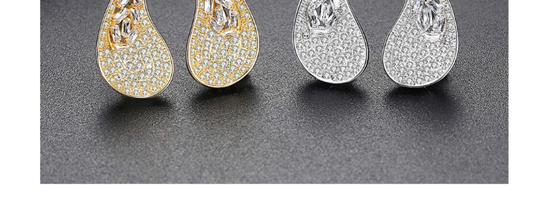 Fashion Silver Color Irregular Shape Decorated Earrings,Earrings