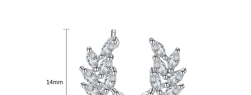 Fashion Silver Color Full Diamond Decorated Pure Color Earrings,Earrings