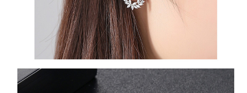 Fashion Gold Color Full Diamond Decorated Pure Color Earrings,Earrings