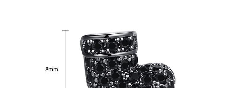 Fashion Black Boots Shape Design Earrings,Earrings