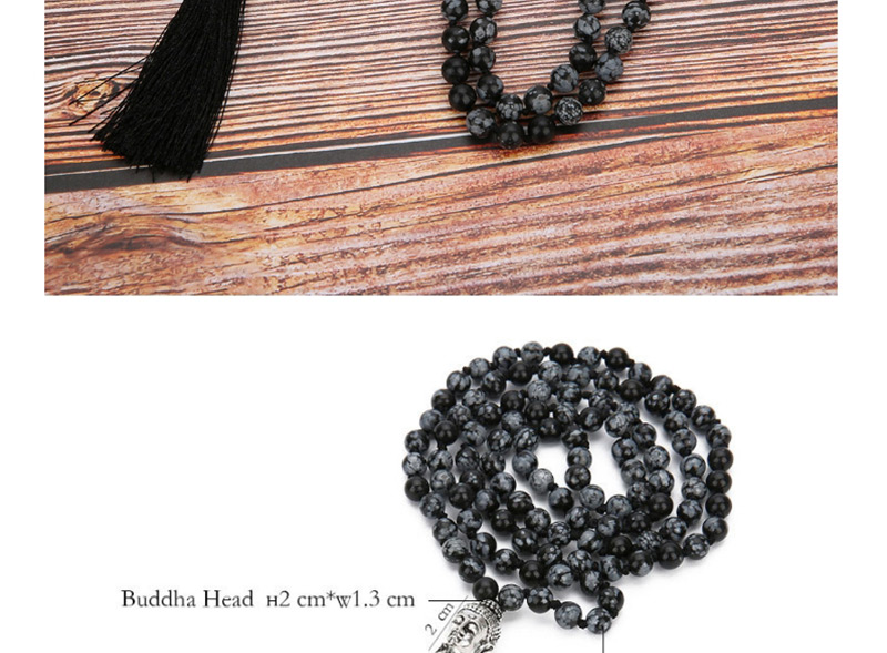 Fashion Black Tassel Decorated Necklace,Beaded Necklaces
