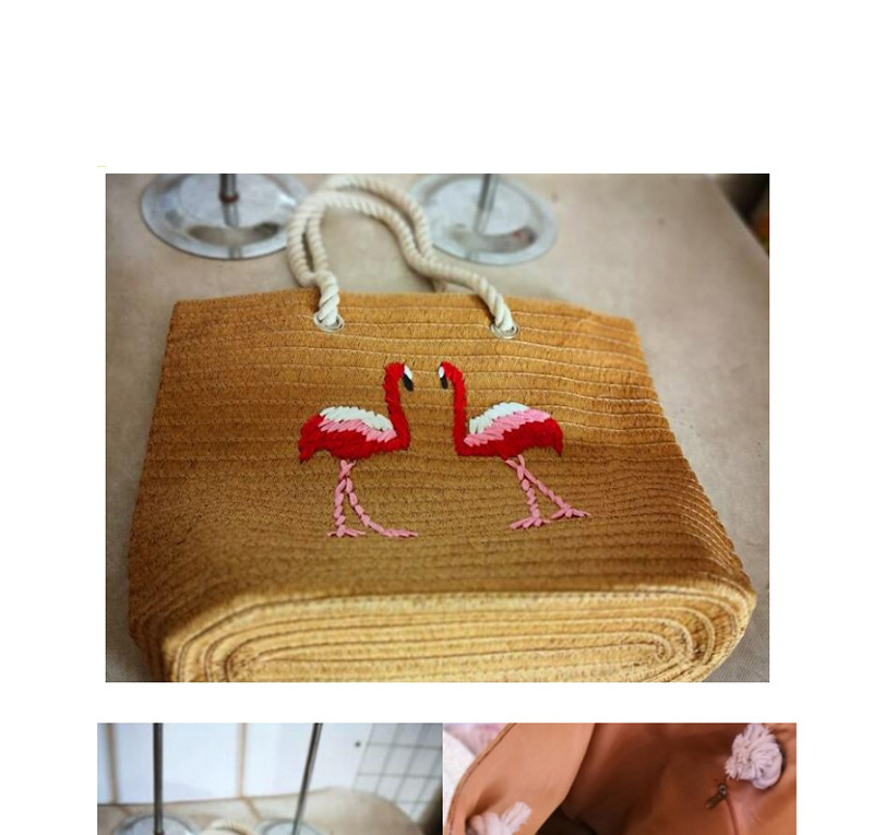Fashion Khaki Flamingo Pattern Decorated Bag,Messenger bags