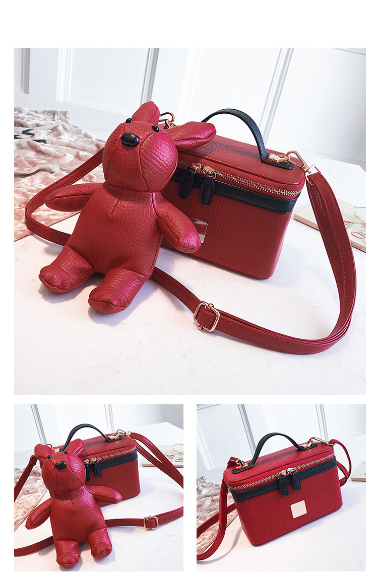 Fashion Red Pure Color Decorated Bag,Handbags