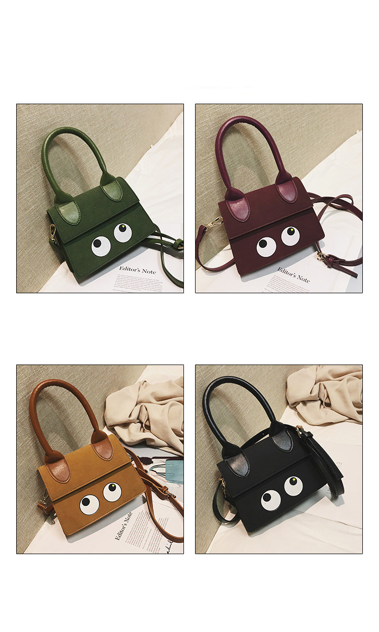 Fashion Black Eye Pattern Decorated Bag,Handbags