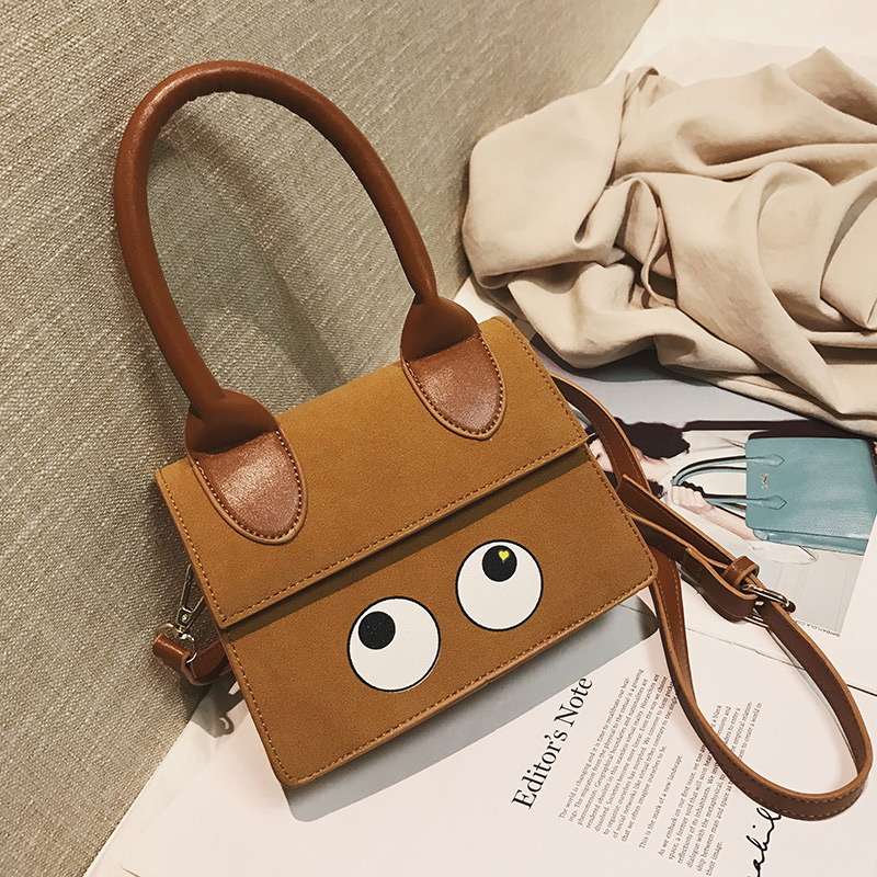 Fashion Brown Eye Pattern Decorated Bag,Handbags