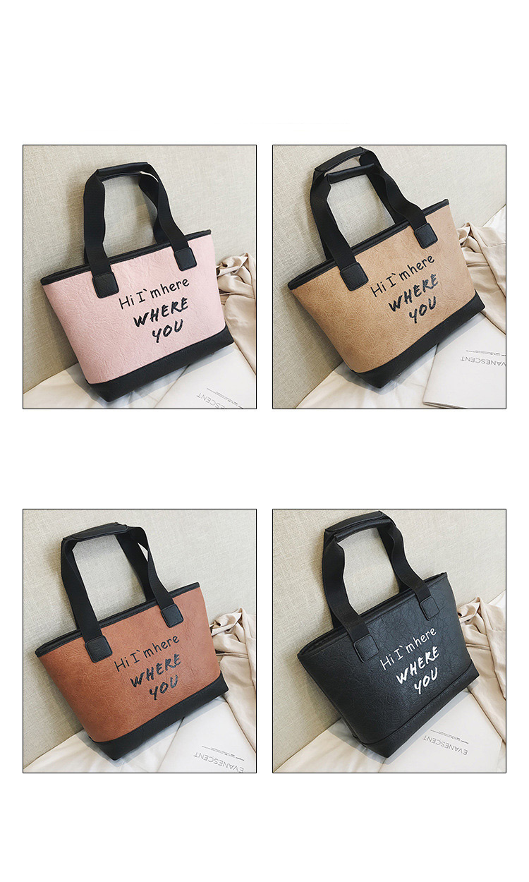 Fashion Khaki Letter Pattern Decorated Bag,Messenger bags