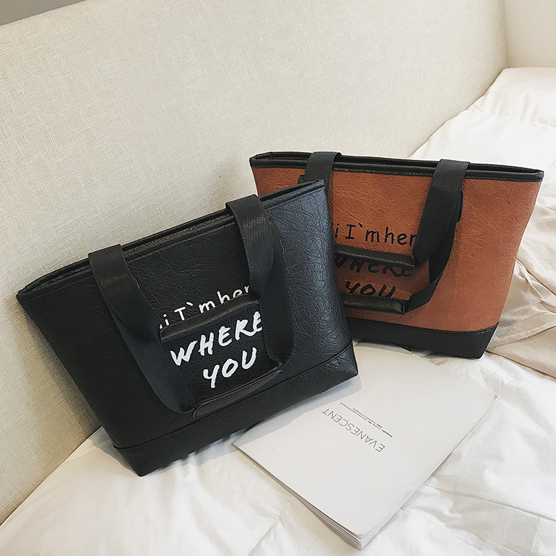 Fashion Black Letter Pattern Decorated Bag,Messenger bags
