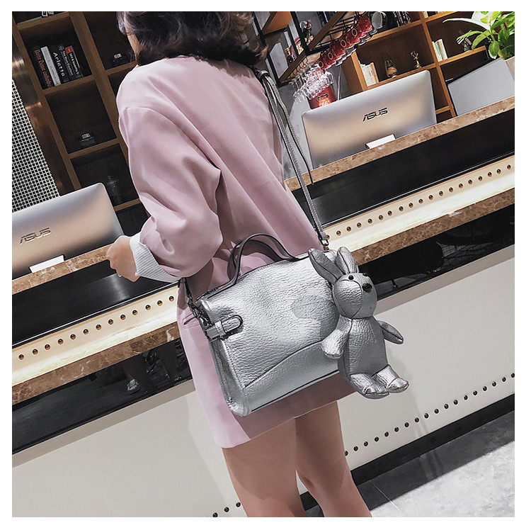Fashion Silver Color Pure Color Decorated Bag,Handbags