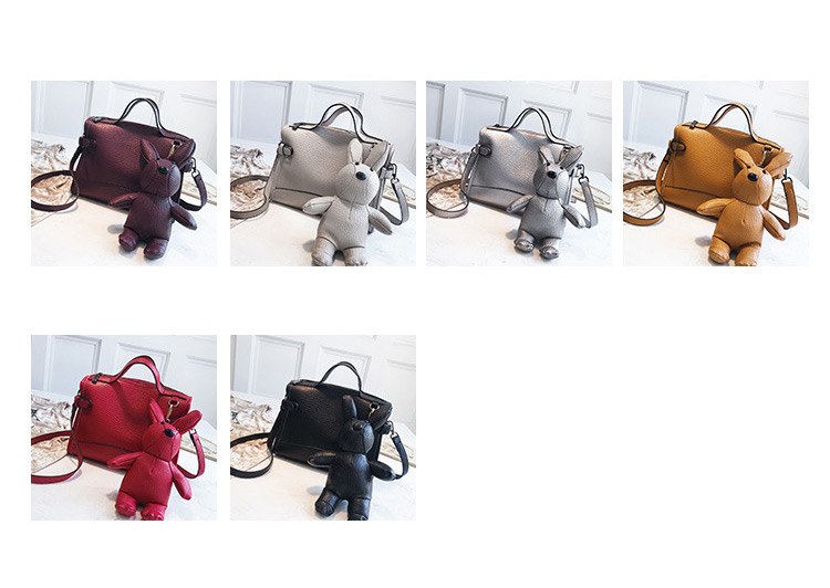 Fashion Beige Pure Color Decorated Bag,Handbags