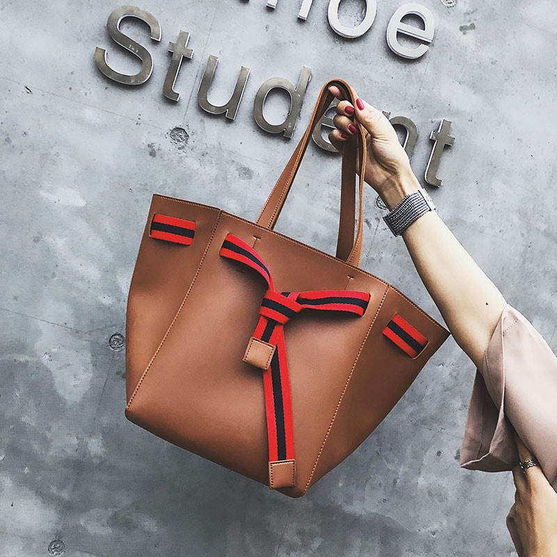 Fashion Brown Stripe Pattern Decorated Bag,Messenger bags