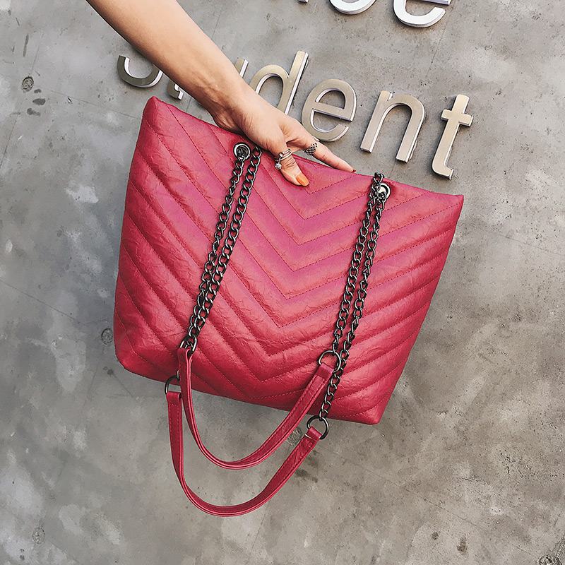 Fashion Red Pure Color Decorated Shoulder Bag,Messenger bags