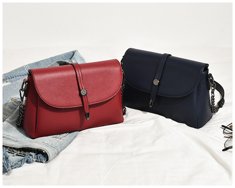Fashion Red Square Shape Decorated Shoulder Bag,Shoulder bags